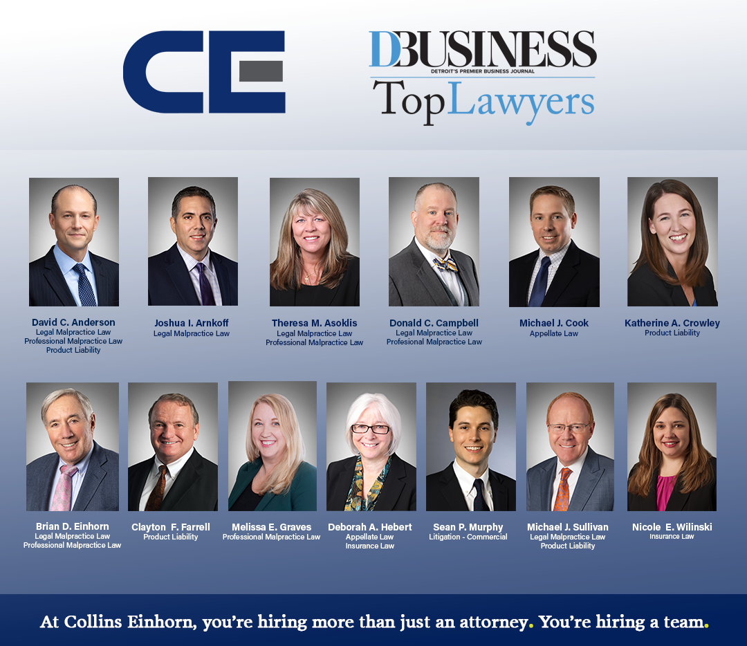 Thirteen Attorneys Listed as 2023 “Top Lawyers” by DBusiness Collins